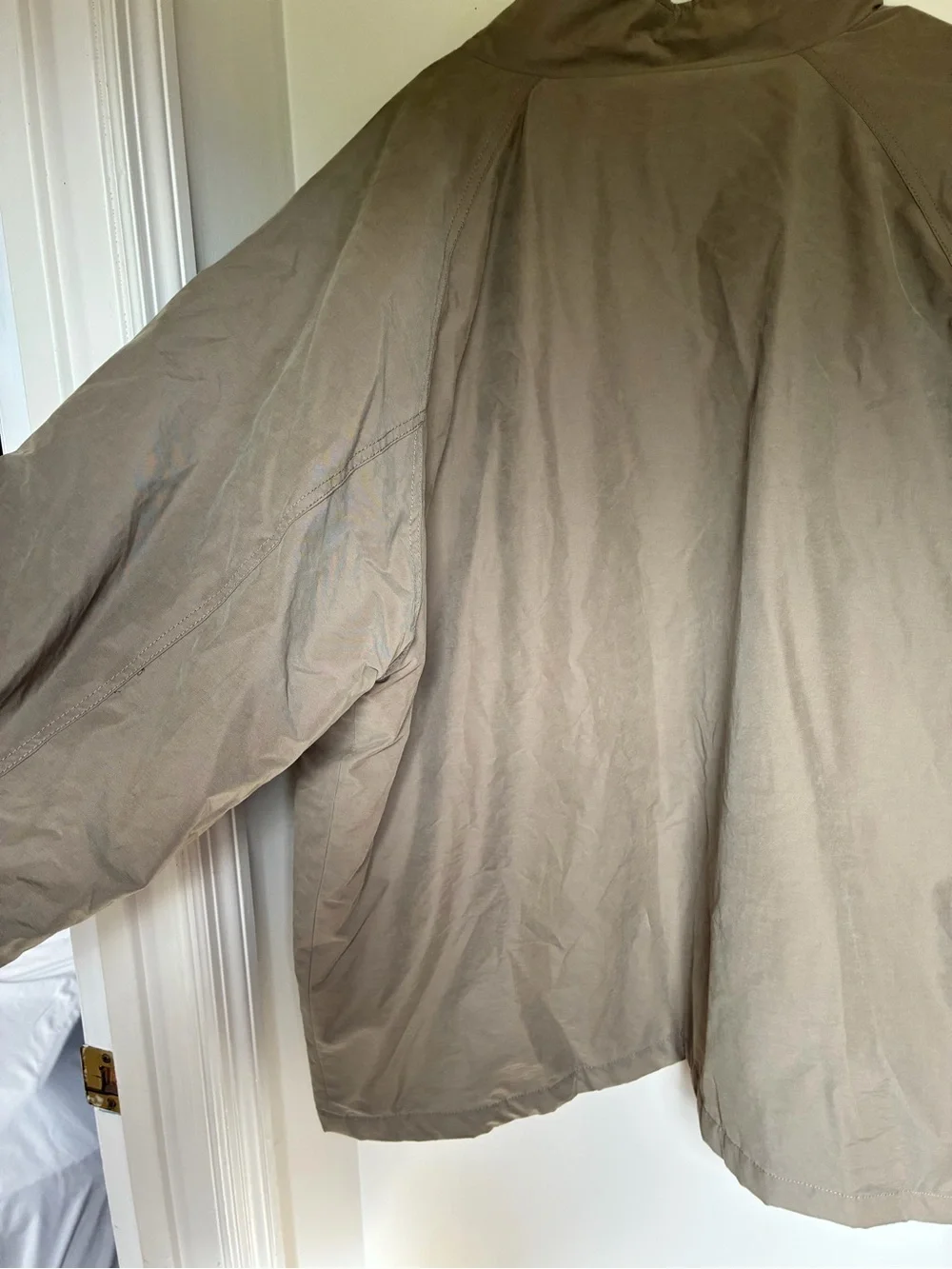 Jos. A. Bank Lightweight Hooded Jacket in Khaki